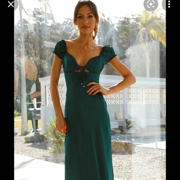 green emerald velvet dress Ilana Maxi Dress - Black - Buy Women's Dresses main image 0